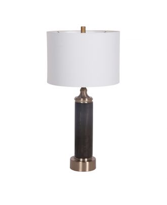 London Table Lamp Marble Metal Brass  