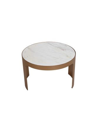 Gold Round Side Table