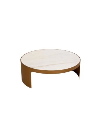 Gold Round Coffee Table