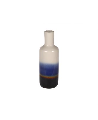 Ombre Vase Wht Blue