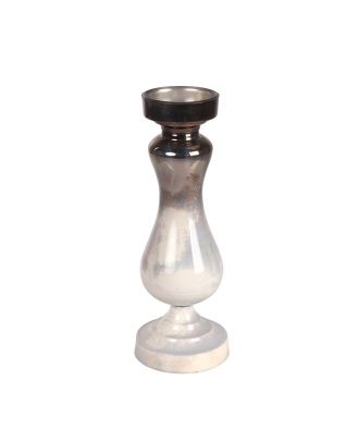 Dark Ombre Glass Candle Holder 