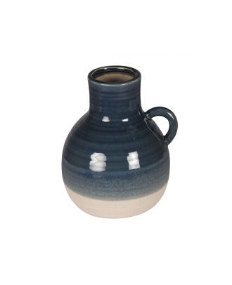 Jug Ceram Blu Wht