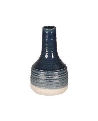 Genie Vase Ceram Blue