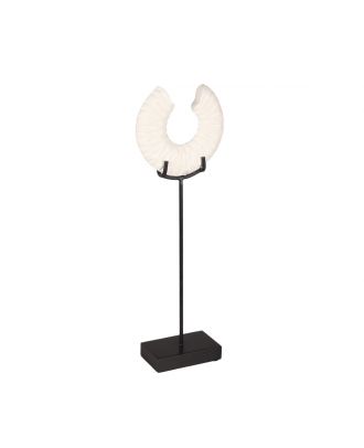 Cut Ring Decor Mango Wd Wht 