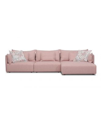 Sectional Sofa Right Chaise Pink