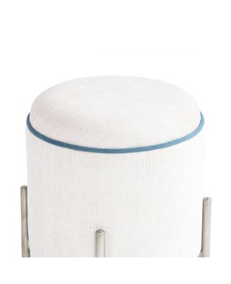 Ottoman (Off White - Blue)