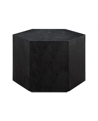 Low Hex End Table- Black   