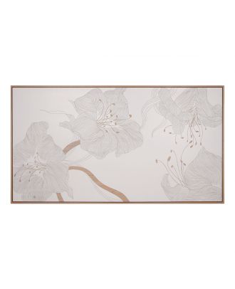 Flower Hand Carved Wall Panel