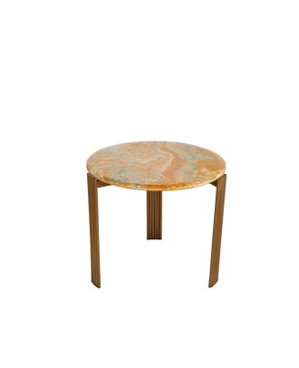 Marble Side Table Gold 