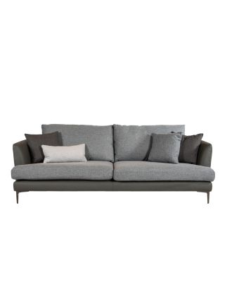 3 Seater D.Grey (Fabrec&Leather)