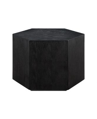 Low Hex End Table- Black   