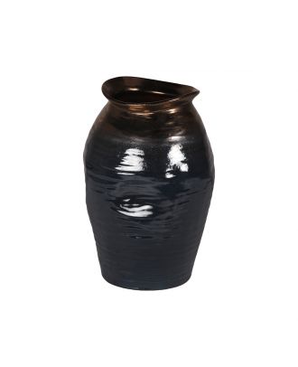 Ombre Vase Gunmtl Blue