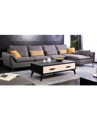Sectional  Soft  Grey 
