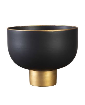 Offering Bowl Black And Gold Large 