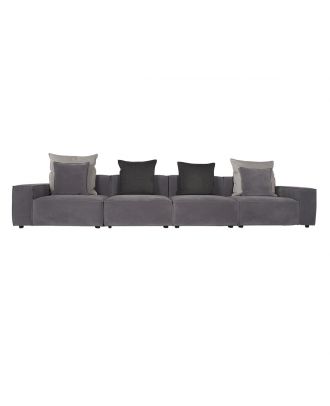 Sofa  Five Seater - D. Grey 