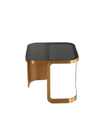 Square Gold Side Table