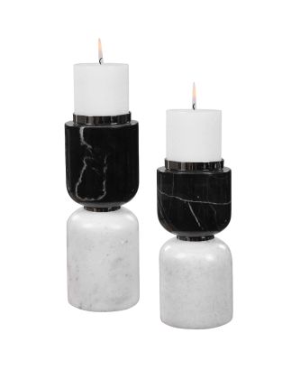 Eclipse Candleholders (Set Of 2)